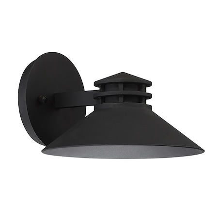 Dweled Sodor 8in LED Indoor and Outdoor Wall Light 3000K in Black WS-W157